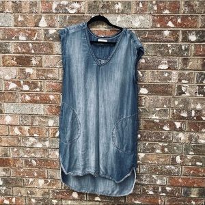 Anthropologie Cloth and Stone chambray dress